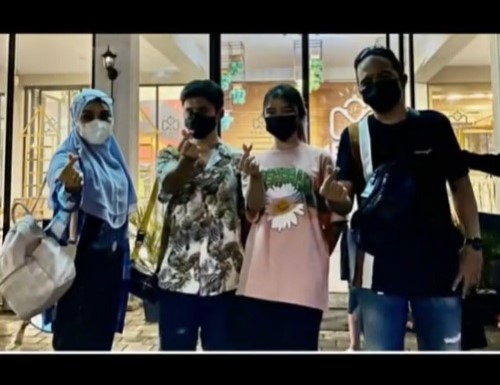 potret kebersamaan Alshad dengan keluarga Tiara Andini © berbagai sumber
