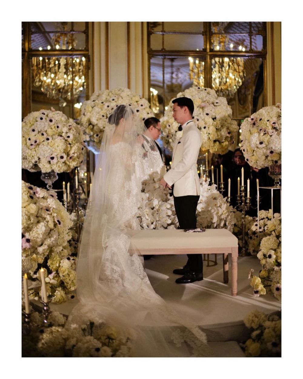 detail Valencia saat pemberkatan nikah © Instagram