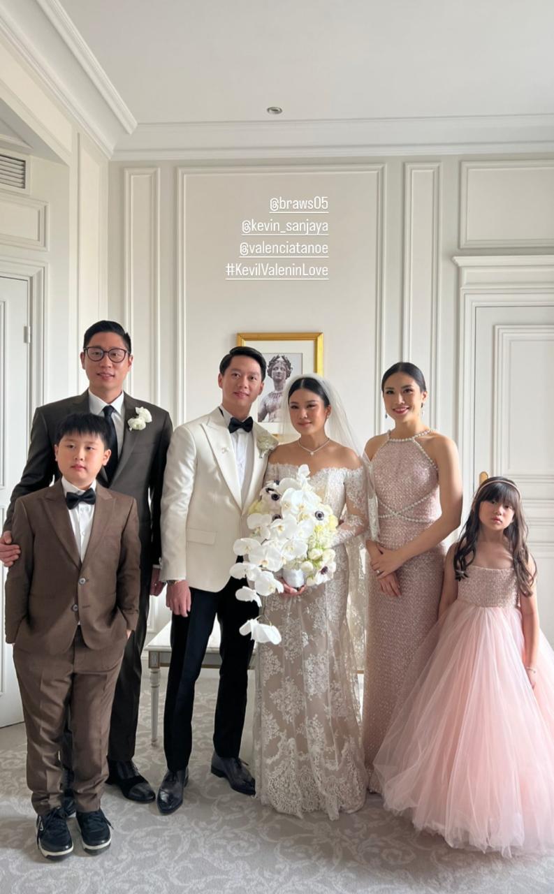 Gaya 6 pesohor hadiri pernikahan Kevin Sanjaya & Valencia Tanoesoedibjo, Vidi Aldiano ajak sang istri