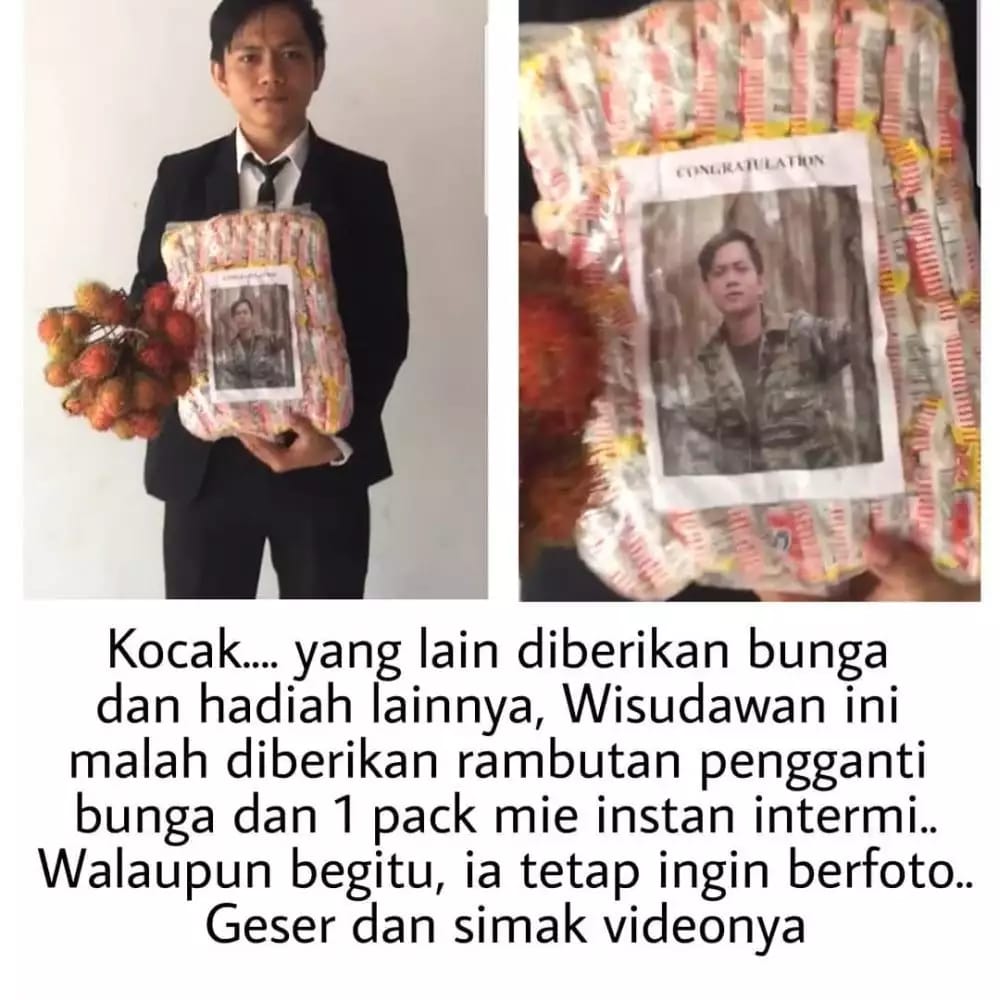 potret lucu kado wisuda ini nyelenehnya nggak ada lawan © berbagai sumber