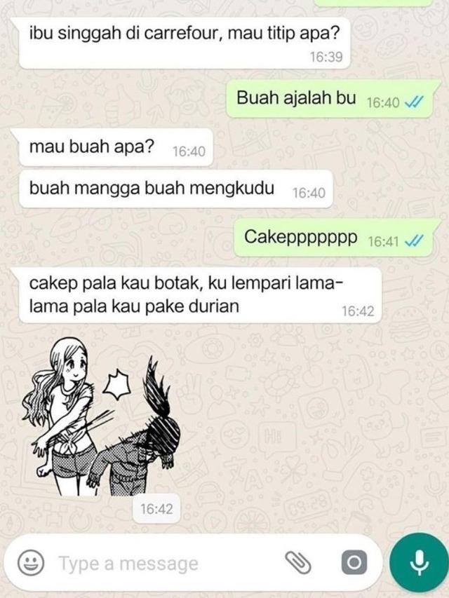 11 chat lucu melawan emak ini bikin meringis © berbagai sumber