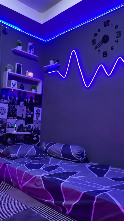 Makeover kamar sempit versi minim budget © TikTok