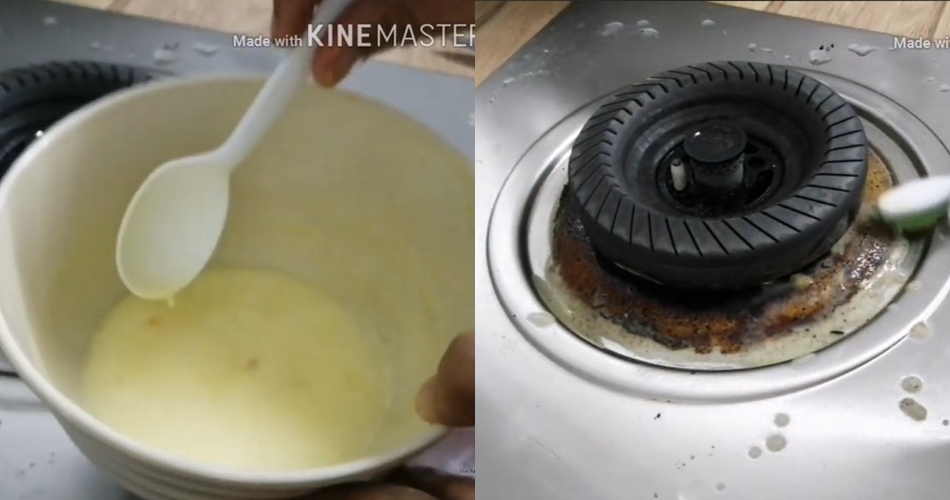 Hanya dengan tiga bahan, ini cara basmi kerak membandel di kompor agar kinclong lagi bak masih baru