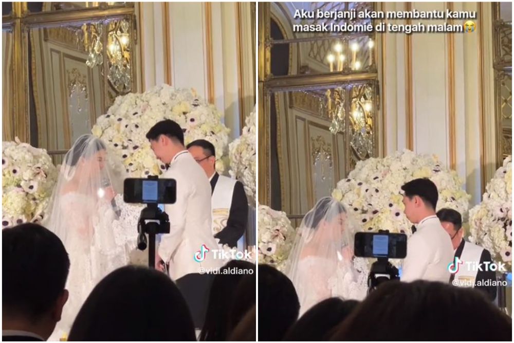 janji pernikahan valen dan kevin © TikTok