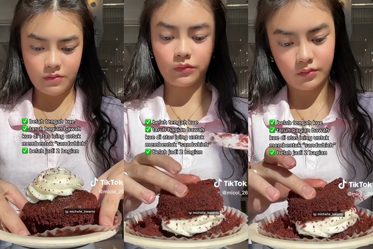 Bukan langsung digigit, begini trik makan cupcake tanpa belepotan