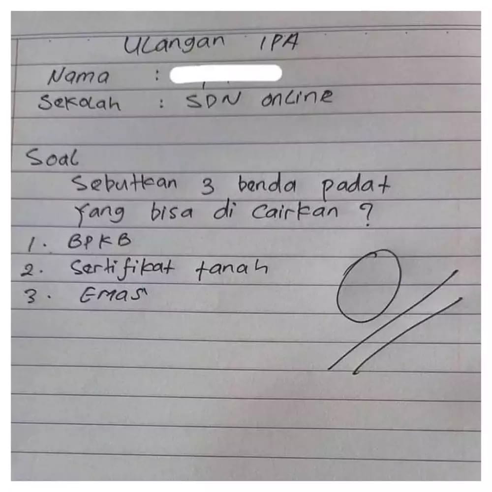 11 PR yang dikasih guru ke muridnya ini bikin susah nahan ketawa © berbagai sumber