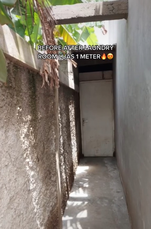 makeover lorong sempit jadi laundry room estetik © berbagai sumber
