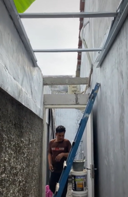 makeover lorong sempit jadi laundry room estetik © berbagai sumber