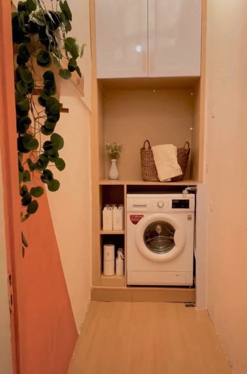makeover lorong sempit jadi laundry room estetik © berbagai sumber