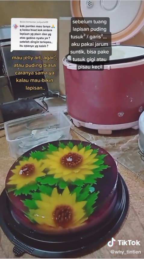 Trik menyusun puding lapis agar menempel sempurna, dijamin antigagal