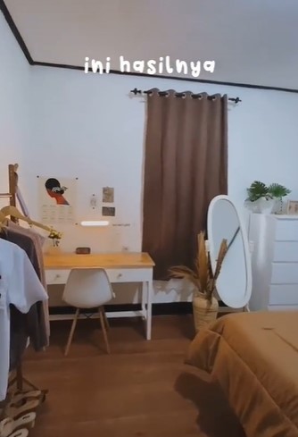 Makeover kamar kumuh ukuran 3x3,25 meter jadi ala Korean style, hasilnya seperti beda ruangan