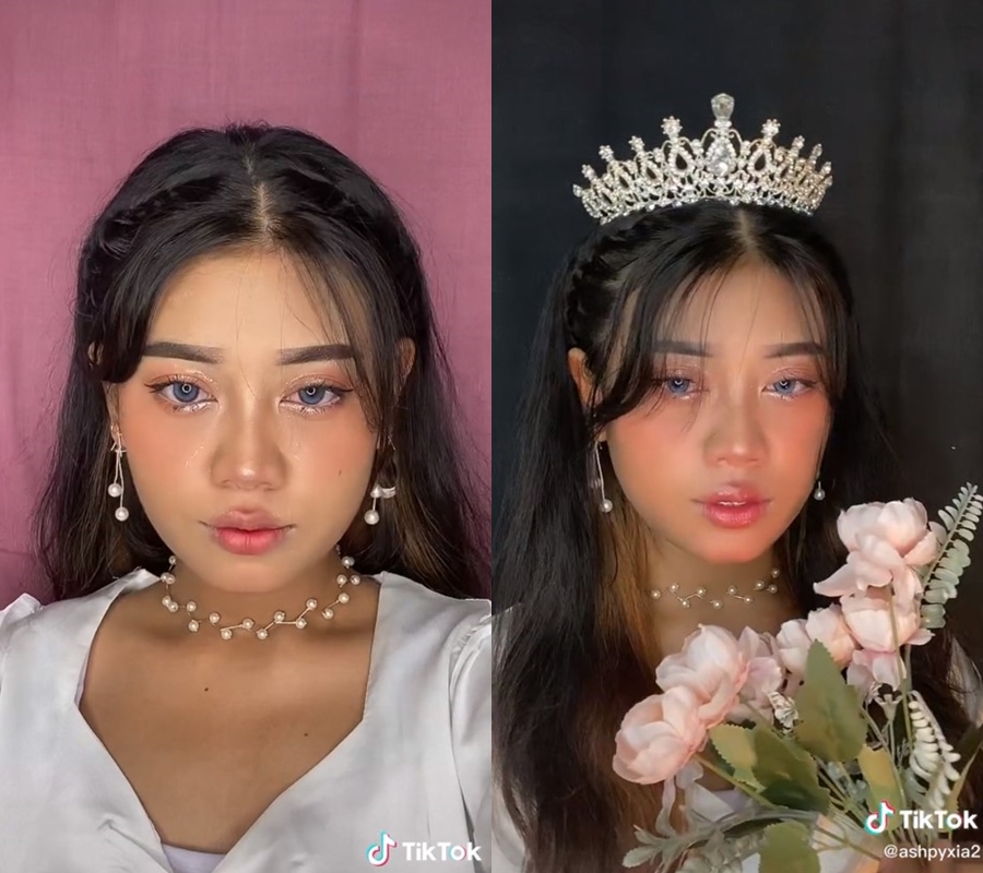 makeup douyin sawo matang © TikTok/@ashpyxia2