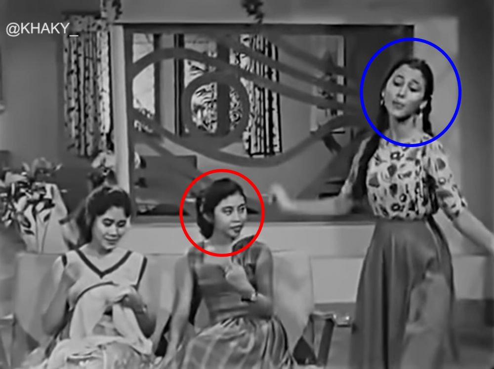 Mak Nyak Aminah Cendrakasih akting bareng Suzanna © berbagai sumber Mak Nyak Aminah Cendrakasih akting bareng Suzanna © berbagai sumber