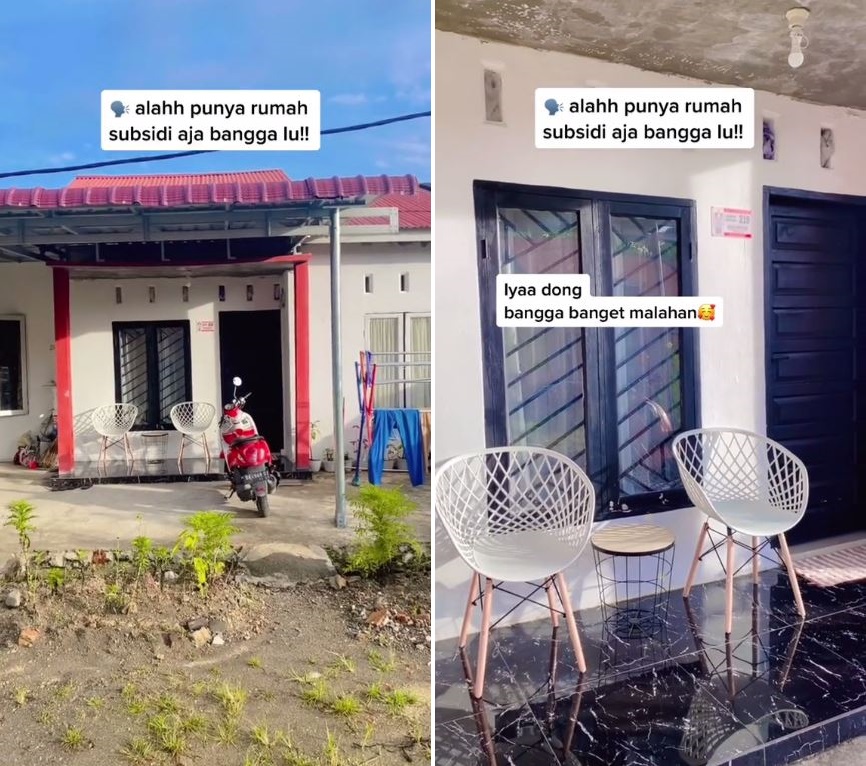 makeover rumah subsidi jadi elit © TikTok