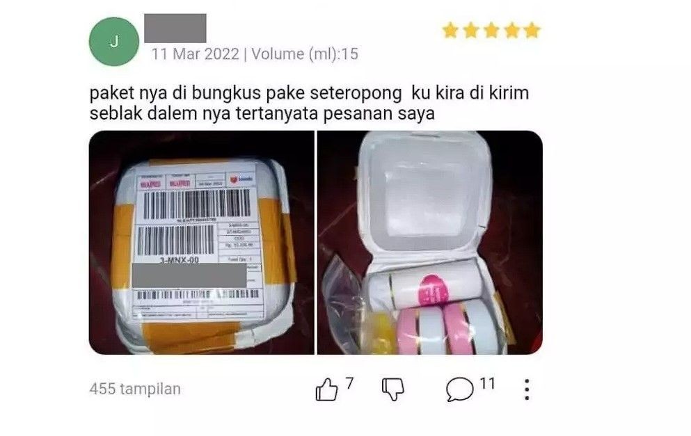tulisan kocak review di toko online Berbagai sumber