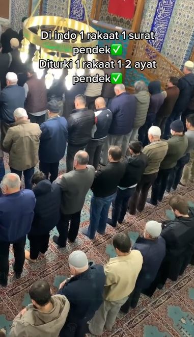 momen salat tarawih di Turki TikTok momen salat tarawih di Turki TikTok