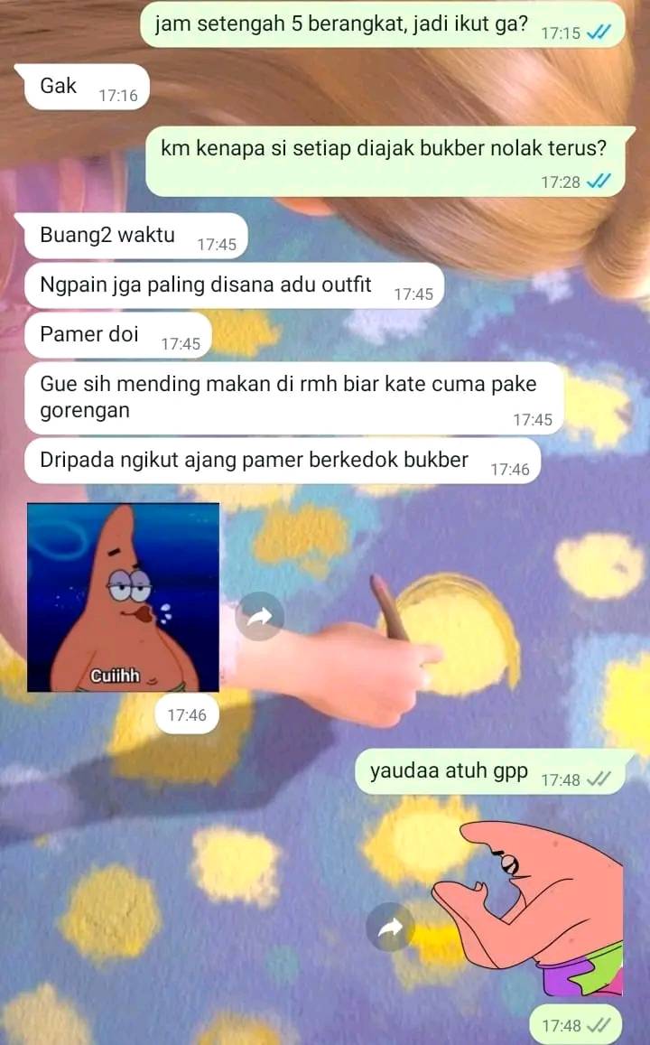 chat gagal ajak bukber © berbagai sumber