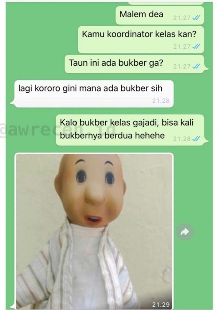 chat gagal ajak bukber © berbagai sumber