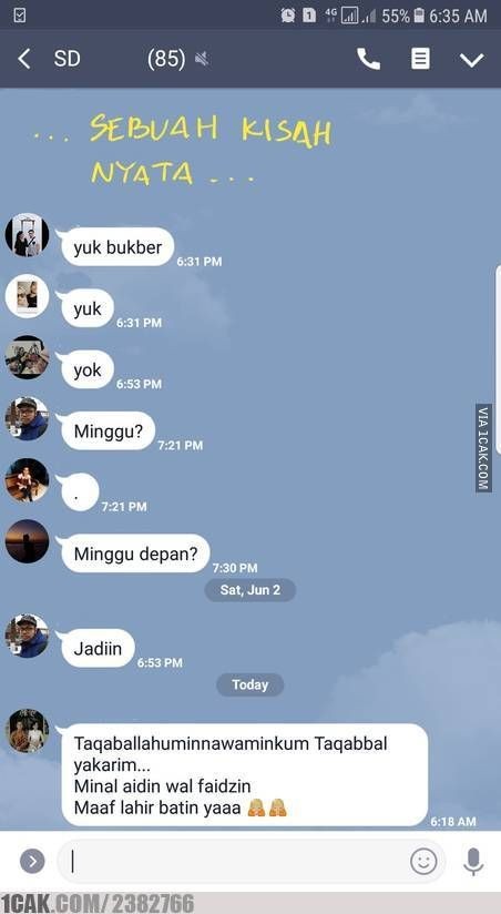 chat gagal ajak bukber © berbagai sumber