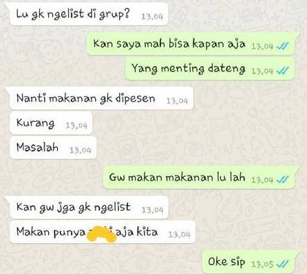 chat gagal ajak bukber © berbagai sumber