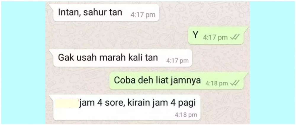 Chat lucu bangunin sahur Berbagai sumber Chat lucu bangunin sahur Berbagai sumber