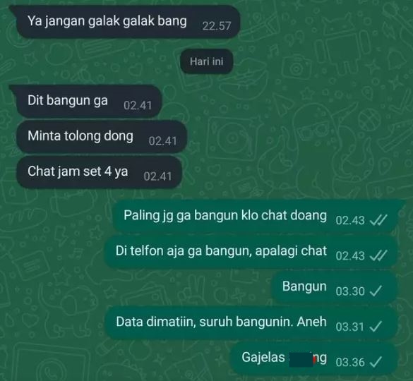 Chat lucu bangunin sahur Berbagai sumber Chat lucu bangunin sahur Berbagai sumber