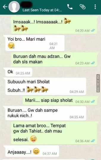 Chat lucu bangunin sahur Berbagai sumber Chat lucu bangunin sahur Berbagai sumber