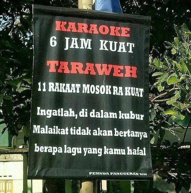 Spanduk imbauan bulan Ramadhan Berbagai sumber