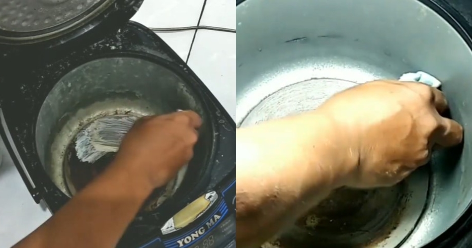 Tanpa sitrun, ini trik bersihkan kerak di bagian dalam magic com agar kinclong seperti baru lagi