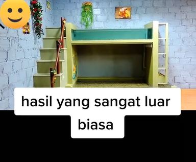 Ayah makeover kamar tidur anak TikTok
