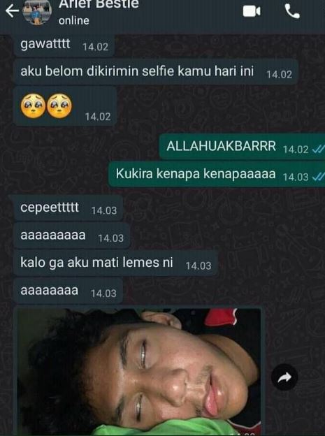 Chat lucu kirim foto ke pacar Berbagai sumber