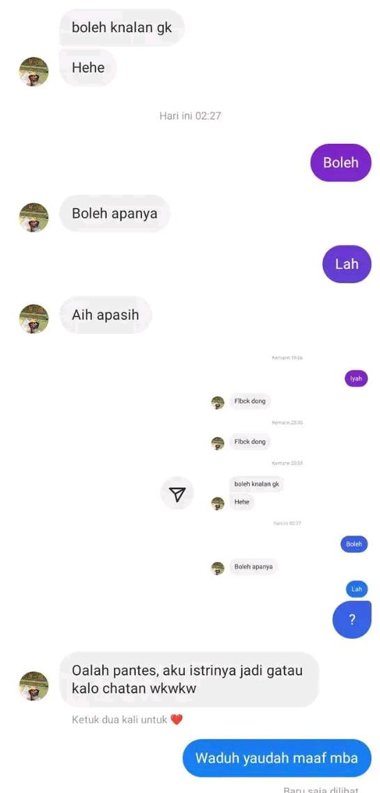 momen nyeleneh kenalan di chat © berbagai sumber