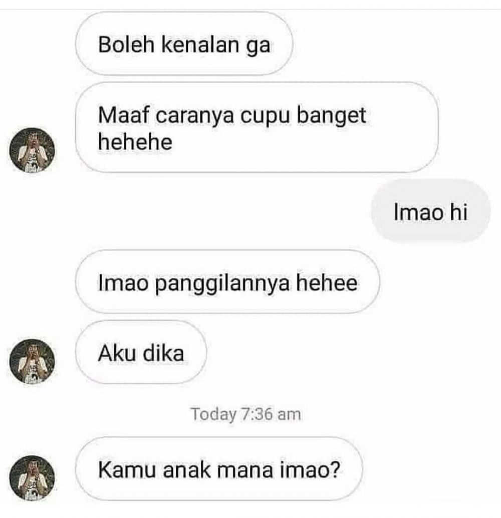 momen nyeleneh kenalan di chat © berbagai sumber momen nyeleneh kenalan di chat © berbagai sumber