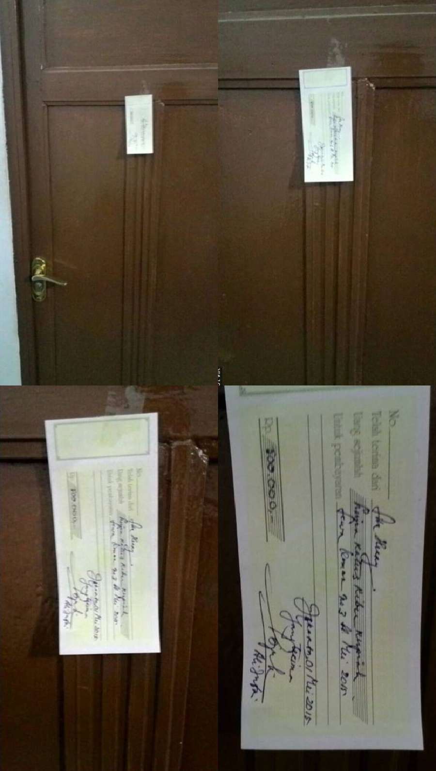 tulisan kocak di depan pintu rumah © berbagai sumber tulisan kocak di depan pintu rumah © berbagai sumber