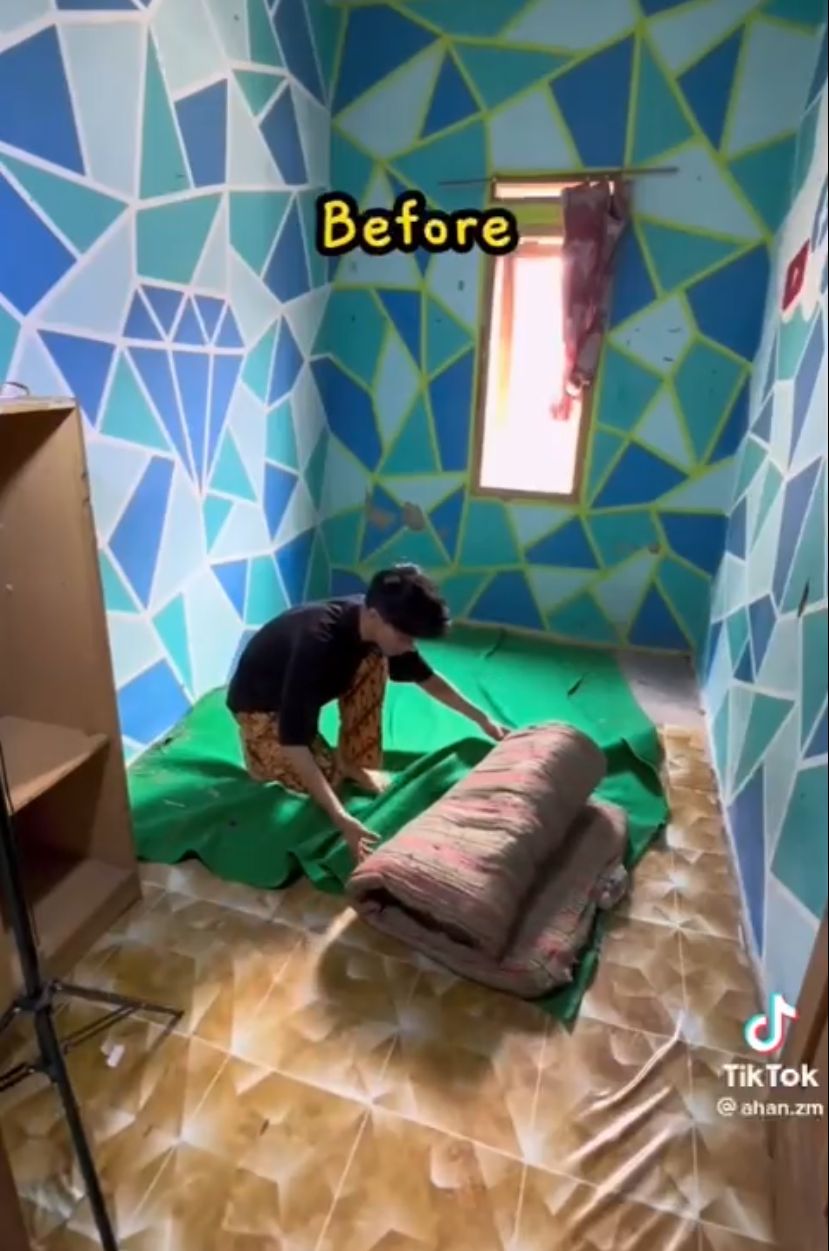 makeover kamar sempit © TikTok