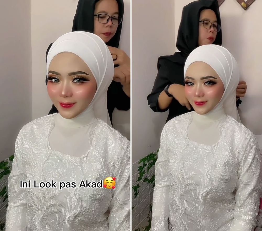 makeup pengantin 3 look berbeda © TikTok