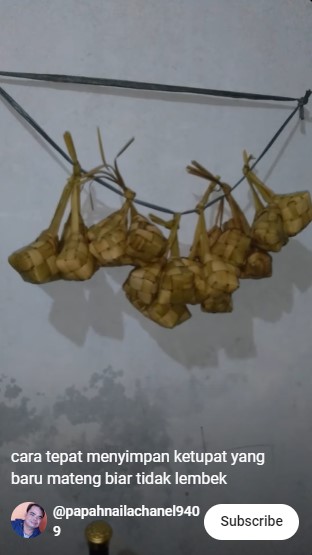 Trik jitu menyimpan ketupat yang baru dimasak agar lebih awet dan tak berubah menjadi lembek