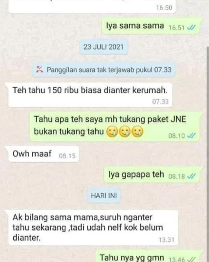 momen chat salah kirim ini mengubah senyumanmu jadi senyum pulsa © berbagai sumber