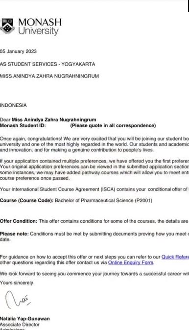 cewek ini diterima 3 kampus luar negeri Berbagai sumber