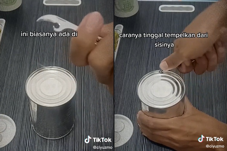 Tanpa pisau, begini cara membuka kaleng dengan mudah pakai satu alat