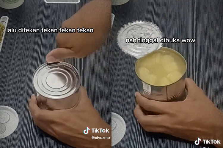 Tanpa pisau, begini cara membuka kaleng dengan mudah pakai satu alat