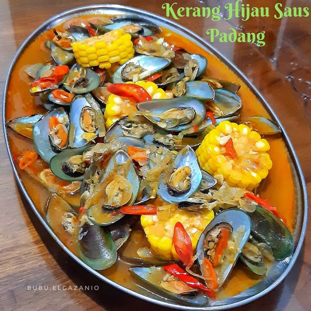 12 Resep kerang hijau saus padang, nikmat dan mudah ditiru