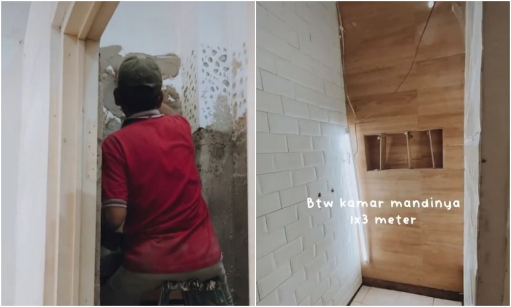 makeover kamar mandi jadul jadi modern dan estetik © berbagai sumber