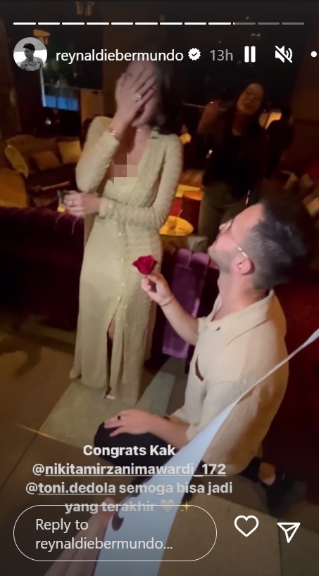 Nikita Mirzani dilamar Antonio © berbagai sumber Nikita Mirzani dilamar Antonio © berbagai sumber