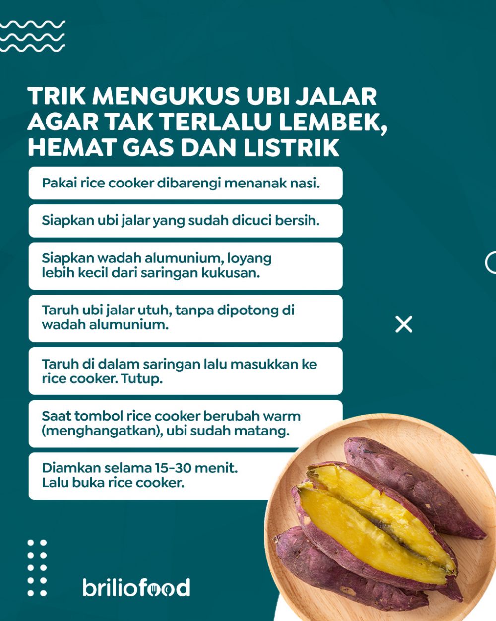 Trik mengukus ubi jalar agar tak terlalu lembek ini bikin hemat gas dan listrik