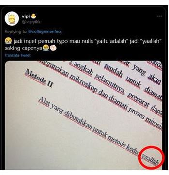 potret kocak di tugas mahasiswa Berbagai sumber