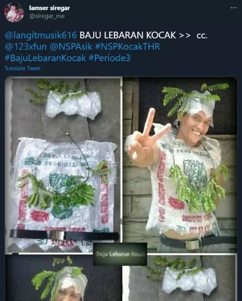 Potret kocak orang pakai baju Lebaran Berbagai sumber