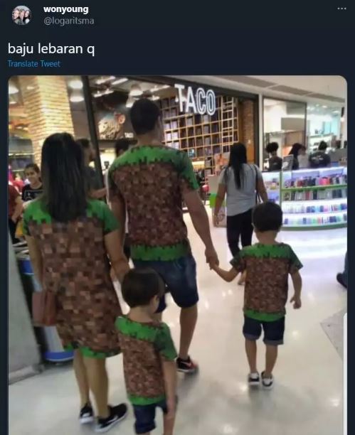 Potret kocak orang pakai baju Lebaran Berbagai sumber