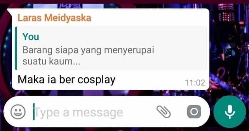 chat lempar jokes receh © berbagai sumber chat lempar jokes receh © berbagai sumber