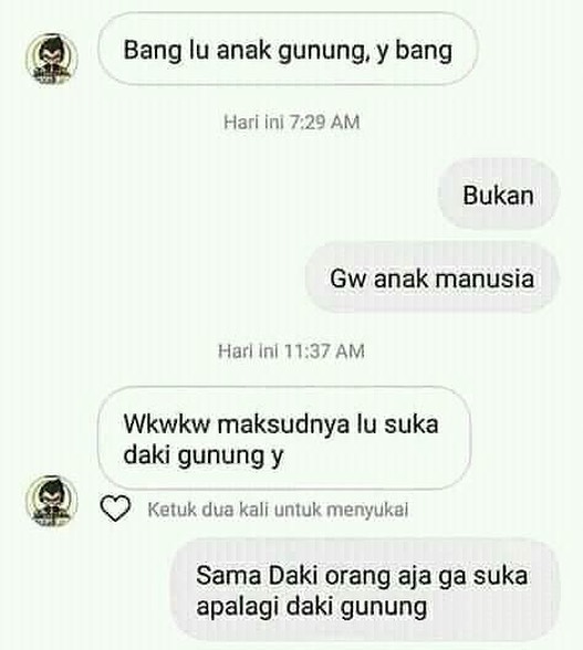 chat lempar jokes receh © berbagai sumber chat lempar jokes receh © berbagai sumber